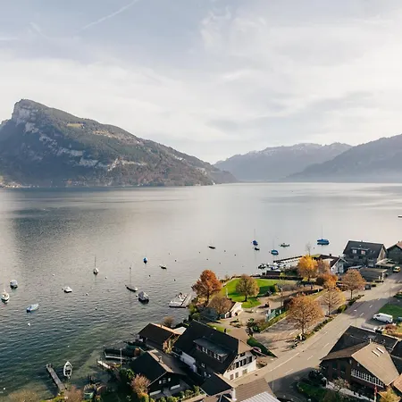Steamboat In See- Und Bergnähe, 4 Gäste, Balkon Mit Aussicht Apartment Faulensee